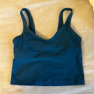Blue align tank top